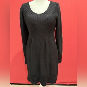 Banana Republic Elegant Black Knit Dress